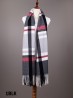 Striped Blanket Scarf w/ Tassels